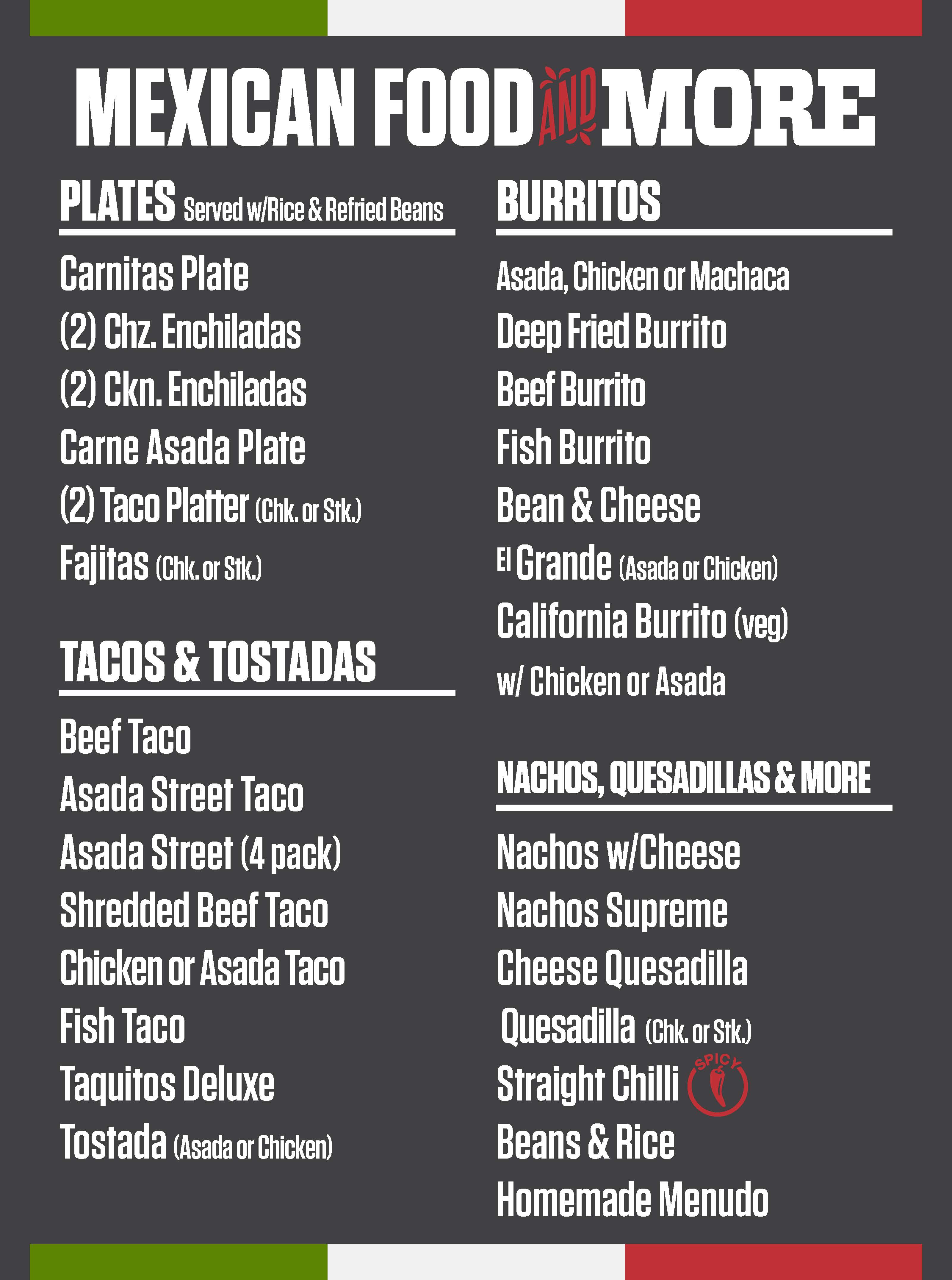 Andy's #4 Menu Andy's #4 Menu